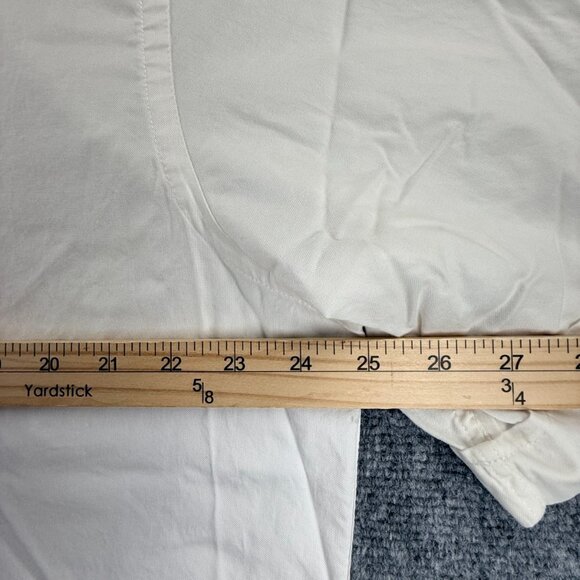 Faconnable Club *** 2XL Short Sleeve Button-Down White French Shirt Men Solid - Picture 10 of 16